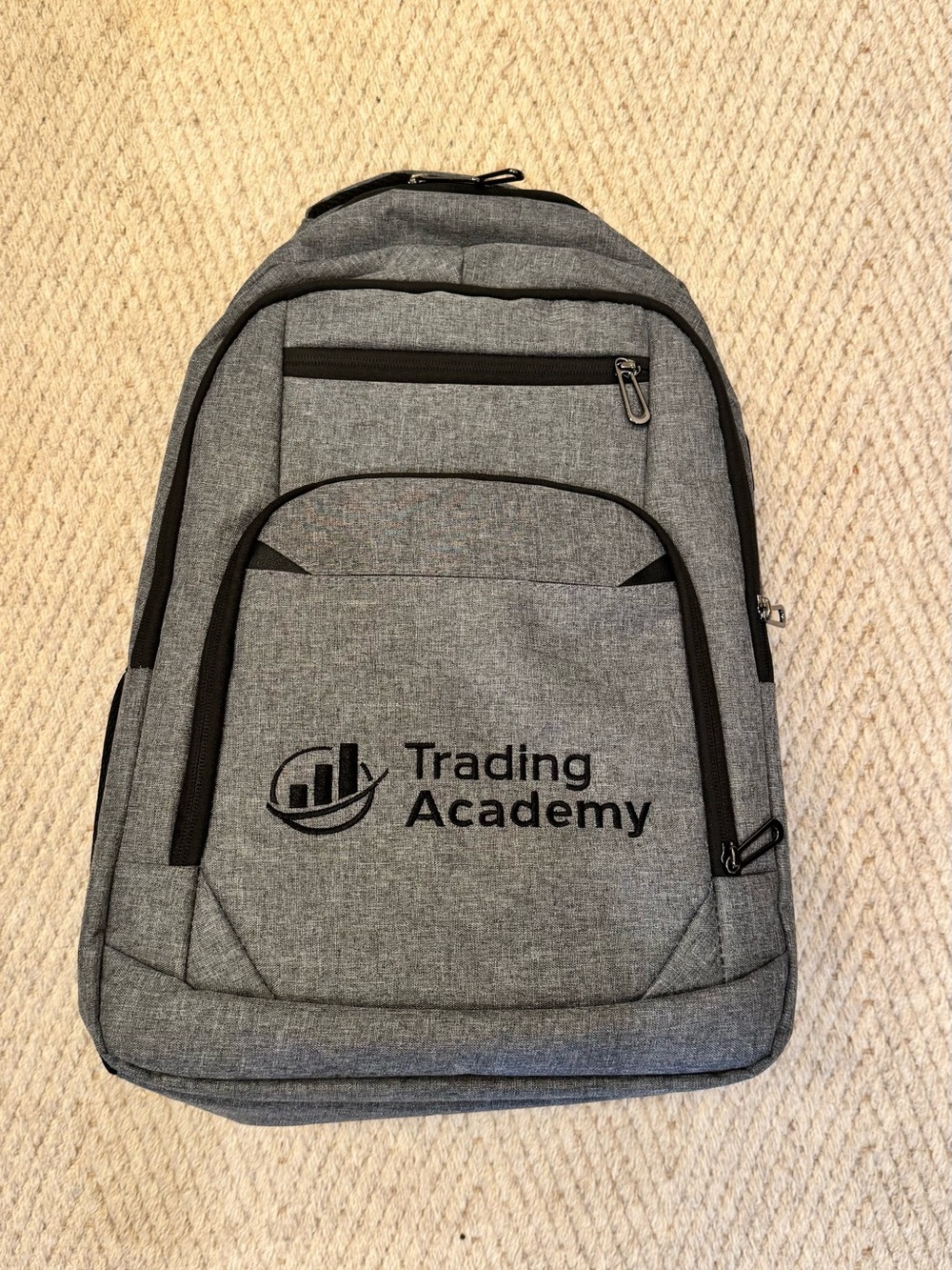 Grey Men's Backpack - Everyday Laptop Bag